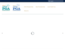 Tablet Screenshot of juniorpgachampionship.com